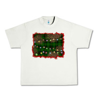 Pistachio christmas green plaid background Urban Heavy Tee - BarkalooDesign