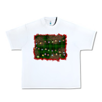 White christmas green plaid background Urban Heavy Tee - BarkalooDesign