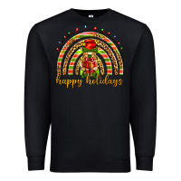 Black Happy holidays elf gnome Premium Sweatshirt - NancyCooperArtShop