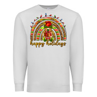 Dove Grey Happy holidays elf gnome Premium Sweatshirt - NancyCooperArtShop