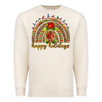 Sandshell Happy holidays elf gnome Premium Sweatshirt - NancyCooperArtShop