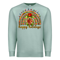 Seafoam Happy holidays elf gnome Premium Sweatshirt - NancyCooperArtShop