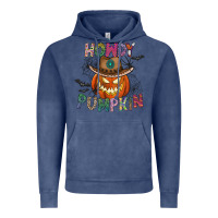 Vintage Denim howdy pumpkin Vintage Hoodie - CowhideDigitalArt