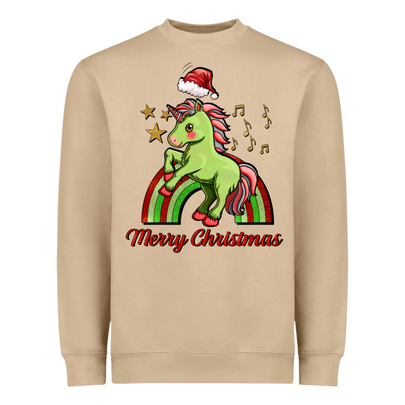 Merry Christmas Unicorn Heavyweight Sweatshirt by FaDigitalArtStudio | Teevron