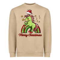 Mushroom merry christmas unicorn Heavyweight Sweatshirt - FaDigitalArtStudio