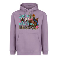 Lavender just a girl who loves horses Heavyweight Hoodie - MaliasSmallBusiness