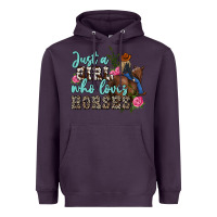 Plum just a girl who loves horses Heavyweight Hoodie - MaliasSmallBusiness