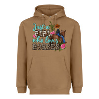 Toasted Coconut just a girl who loves horses Heavyweight Hoodie - MaliasSmallBusiness