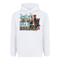 White just a girl who loves horses Heavyweight Hoodie - MaliasSmallBusiness