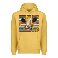 Antique Gold serape leopard hereford cattle mousepad Premium Hoodie - Jasminsmagicworld