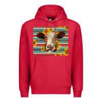 Cardinal serape leopard hereford cattle mousepad Premium Hoodie - Jasminsmagicworld
