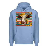 Colony Blue serape leopard hereford cattle mousepad Premium Hoodie - Jasminsmagicworld