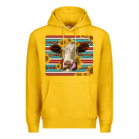 Lemon serape leopard hereford cattle mousepad Premium Hoodie - Jasminsmagicworld