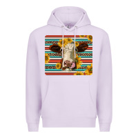 Lilac serape leopard hereford cattle mousepad Premium Hoodie - Jasminsmagicworld