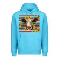 Ocean Blue serape leopard hereford cattle mousepad Premium Hoodie - Jasminsmagicworld