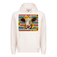 Pale Pink serape leopard hereford cattle mousepad Premium Hoodie - Jasminsmagicworld