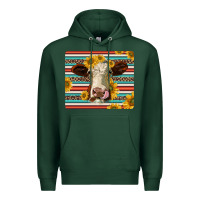 Sports Green serape leopard hereford cattle mousepad Premium Hoodie - Jasminsmagicworld