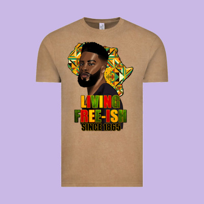 Juneteenth Living Freeish Since 1865 Vintage Tee Designed By Hra Design Shop