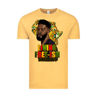 Vintage Mustard juneteenth living freeish since 1865 Vintage Tee - HRA Design Shop