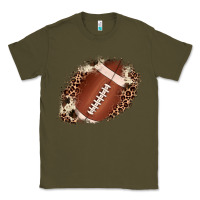 Army Green football cowhide leopard patch Classic Tee - JahusDesignShop