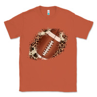 Copper football cowhide leopard patch Classic Tee - JahusDesignShop