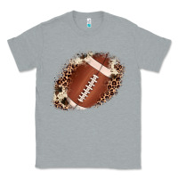 Heather Grey football cowhide leopard patch Classic Tee - JahusDesignShop