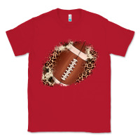 Red football cowhide leopard patch Classic Tee - JahusDesignShop
