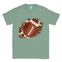 Sage football cowhide leopard patch Classic Tee - JahusDesignShop