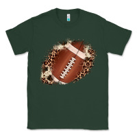 Sports Green football cowhide leopard patch Classic Tee - JahusDesignShop