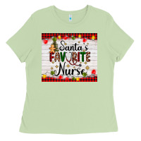 Matcha santa's favorite nurse Ladies Tee - AdoDesignShop