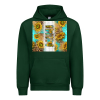 Forest Green western mother's day mimi with turquoise and sunflowers and leopard tu Urban Hoodie - TumblerDesignByShophia