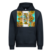 Navy western mother's day mimi with turquoise and sunflowers and leopard tu Urban Hoodie - TumblerDesignByShophia
