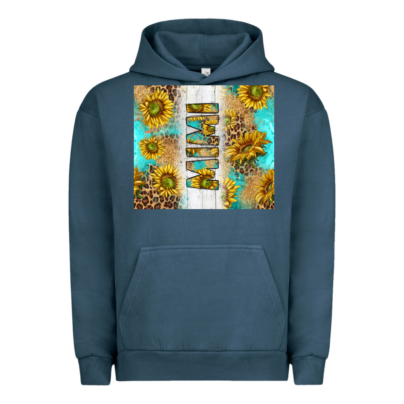 Western Mother's Day Mimi With Turquoise And Sunflowers And Leopard Tu Urban Hoodie by TumblerDesignByShophia | Teevron
