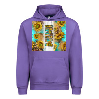 Tulip western mother's day mimi with turquoise and sunflowers and leopard tu Urban Hoodie - TumblerDesignByShophia