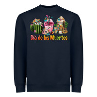 Navy mexican día de los muertos coffee cups Heavyweight Sweatshirt - FaDigitalArtStudio