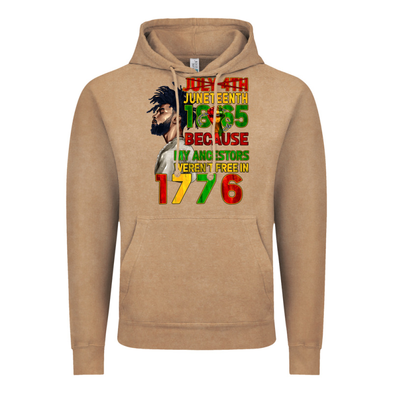 July 4th Juneteenth 1865 Vintage Hoodie by CowGirlArtShop | Teevron