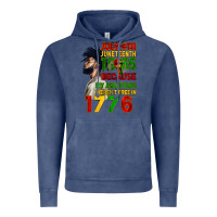 Vintage Denim July 4th Juneteenth 1865 Vintage Hoodie - CowGirlArtShop