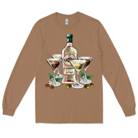 Toasted Coconut martini glasses and martini bottle Long Sleeve Tee - AdoDesignShop