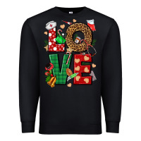 Black Love Nurse Christmas Premium Sweatshirt - NancyCooperArtShop