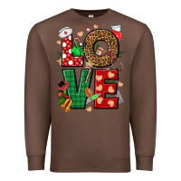 Chestnut Love Nurse Christmas Premium Sweatshirt - NancyCooperArtShop