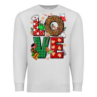 Dove Grey Love Nurse Christmas Premium Sweatshirt - NancyCooperArtShop