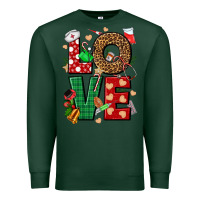 Sports Green Love Nurse Christmas Premium Sweatshirt - NancyCooperArtShop