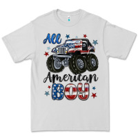 Dove Grey all american boy Premium Tee - MaliasSmallBusiness