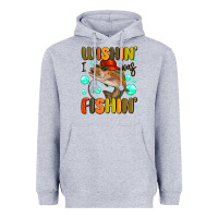 Heather Grey wishing i was fishing Heavyweight Hoodie - MaliasSmallBusiness