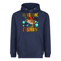 Navy wishing i was fishing Heavyweight Hoodie - MaliasSmallBusiness