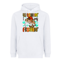 White wishing i was fishing Heavyweight Hoodie - MaliasSmallBusiness