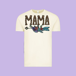 Mama Vintage Tee Designed By Cowhidedigitalart