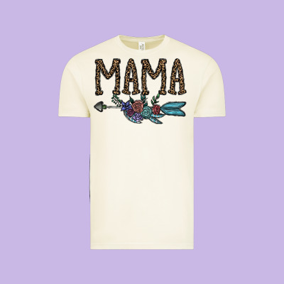 Mama Vintage Tee Designed By Cowhidedigitalart