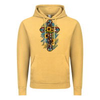 Vintage Mustard cross Vintage Hoodie - JahusDesignShop