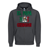 Smoke El Papa Mas Chingon Mexican Flag Zipper Hoodie - Jasminsmagicworld